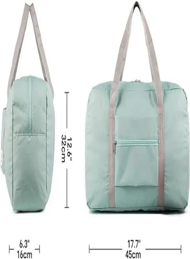 GLOWICK حقيبة سفر قابلة للطي من GLOWICK - خفيفة الوزن وواسعة، حقيبة سفر مقاومة للماء، حقيبة تسوق خفيفة الوزن، حقيبة سفر لعطلة نهاية الأسبوع، حقيبة سفر لليلة واحدة للنساء والفتيات (قطعة واحدة) - Image 3